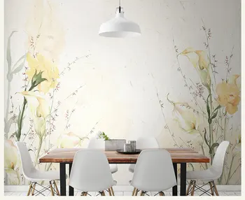 

Hand-painting Large Custom 3d Wall Murals Wallpaper for Dining Room Flower Mural Background 3d Photo Mural Papel Mural