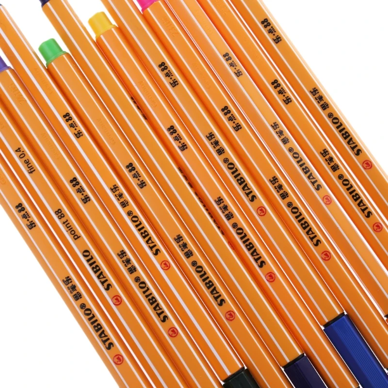 12 шт набор цветных ручек Stabilo фломастер Канцтовары офисный школьный принадлежности