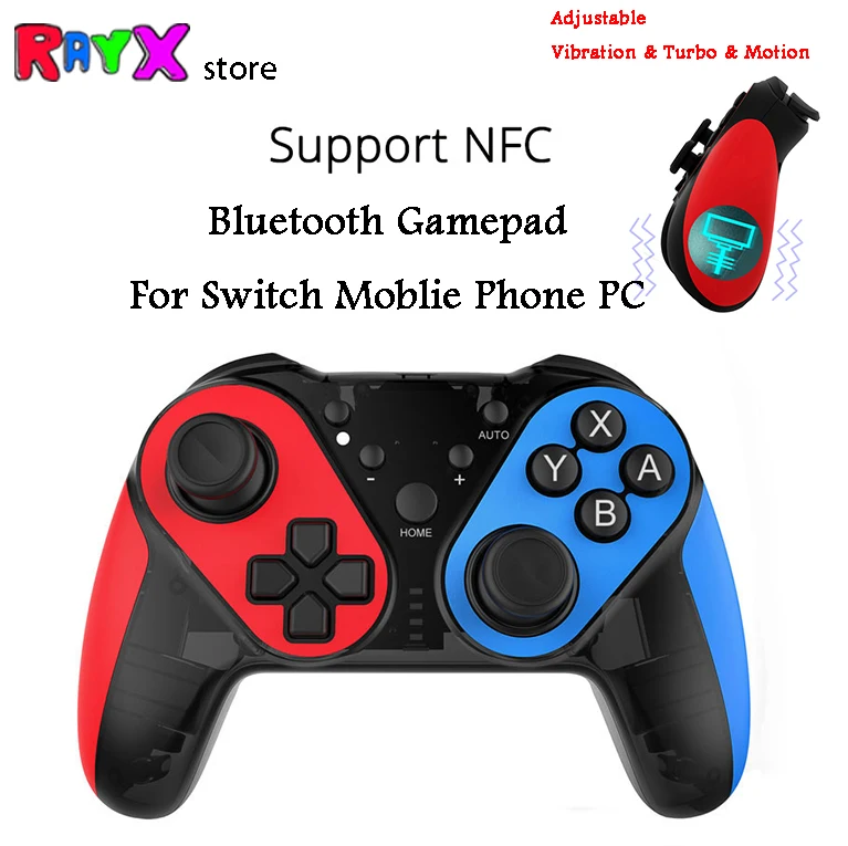 

NFC Gamepad Wireless Bluetooth Controller Game Joystick For Nintend Switch Moblie Phone PC