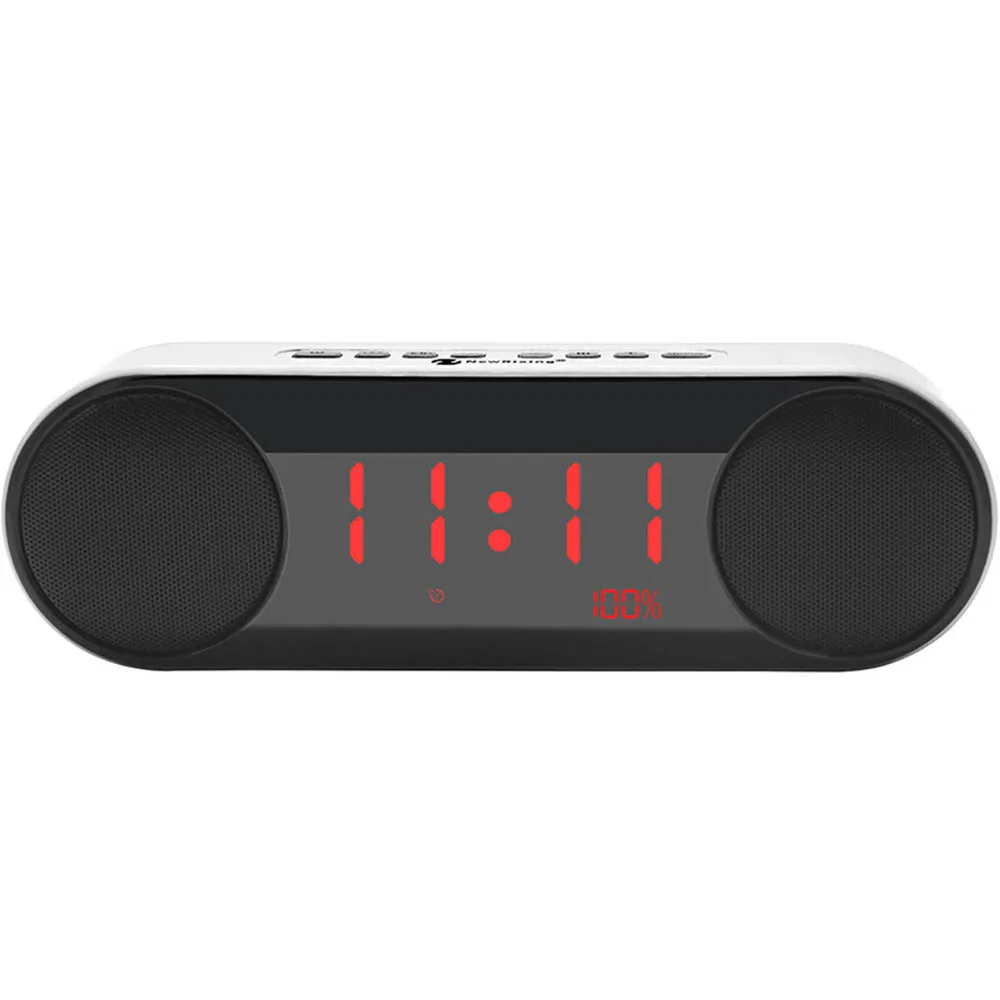 Многофункциональный беспроводной Bluetooth динамик будильник Креативный светодиодный дисплей цифровые часы будильник Интеллектуальный маленький аудио Радио Bluetooth