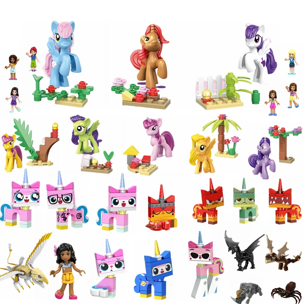 

Unicorn Single Sale Legoing Elves Figures Blocks Building Block Toys For Children Compatible Legoingly Princess Friends For Girl