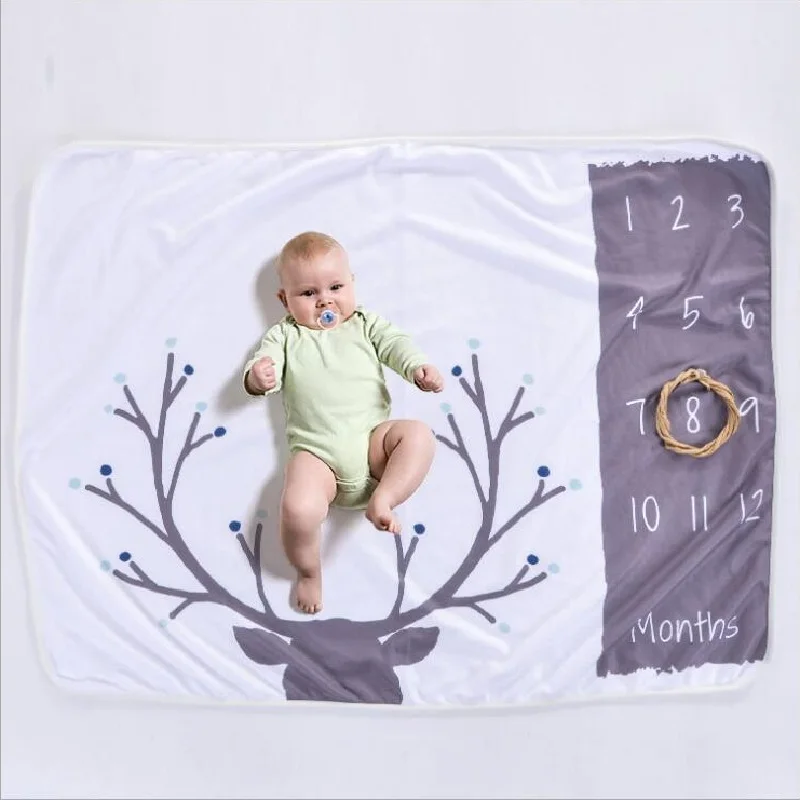 

Cute Nordic Style Multi-functional Baby Blankets Photo Props Mat Play Mats Infant Bath Towel Kids Bed Room Decorative Mat