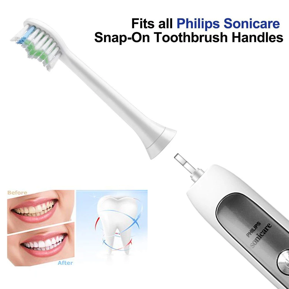 4 шт. soniangia Зубная щётка главы Замена для Philips Sonicare DiamondClean Электрический Sonic помощи HX6211/30 зубная щетка ручки