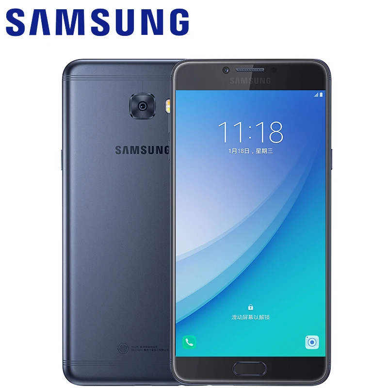 Оригинальный samsung Galaxy C7 Pro C7010 2017 4 г 64 5 7 'ɿHD Super AMOLED 16MP глобальной прошивки оты