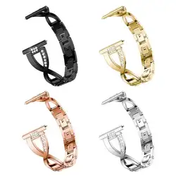 ALLOYSEED замена металла кристалл часы ремешок для samsung Galaxy Шестерни S3 часы 46 мм браслет ремешок для Huami moto