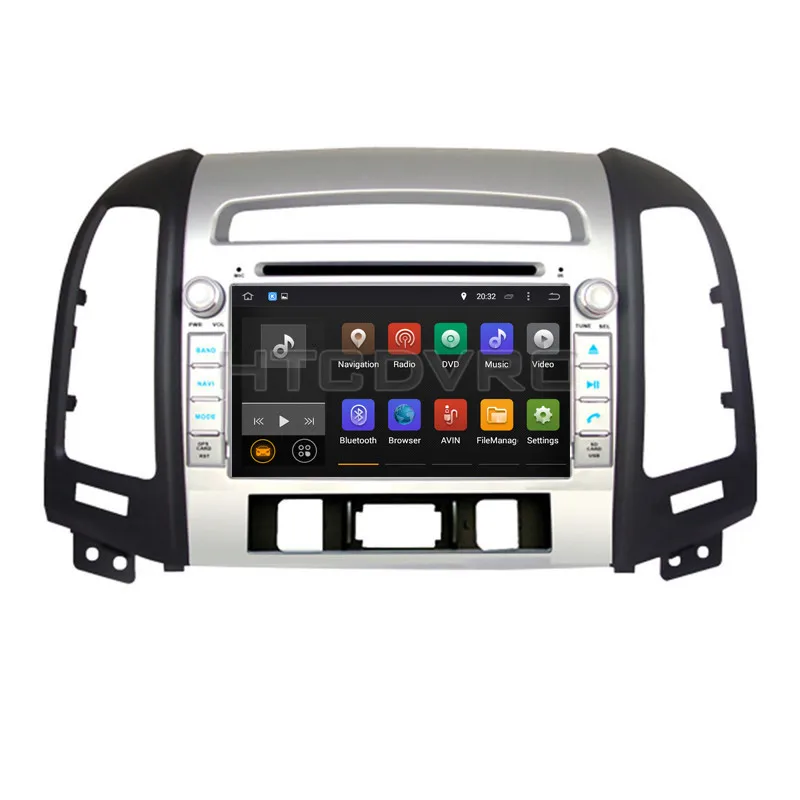 Excellent YMODVHT 7inch 4G Octa Core Android 9.0 7.1 Car DVD GPS for Hyundai Santa FE 2006 2007 2008 2009 2010 2011 2012 Auto RDS Radio 12