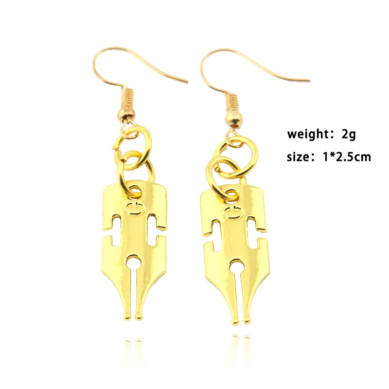 

Anime JOJOS Bizarre Adventure Earrings For Women Fashion Jewelry Golden Drop Earrings Girls Cpsplay Party Accessories Gift