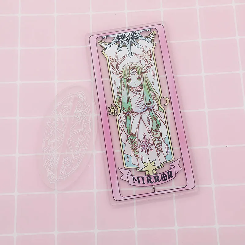 Аниме cardcaptor card captor sakura зеркальные прозрачные карты костюм косплей