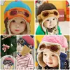 Gorros y gorros de invierno cálidos para bebés, 4 colores, gorros de piloto, gorro con orejera, gorro cálido para invierno ► Foto 3/6