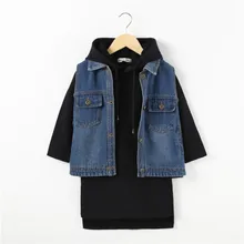 2pcs fashion Girl SetLong Sleeve Outwear with Girl Dress set for Spring Girl set 2pcs fashion Girl SetLong Sleeve Outwear with Girl Dress set for Spring Girl set