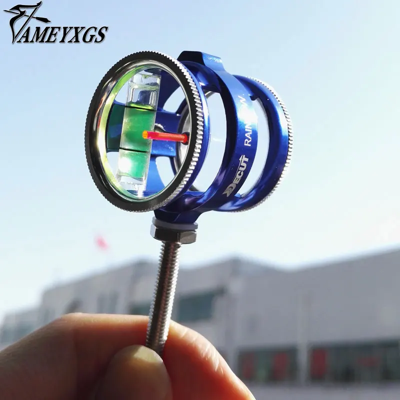 Archery 8x Magnification Compound Bow Sight Optical Fiber 1 Pin Translucent Acrylic Lens Archery