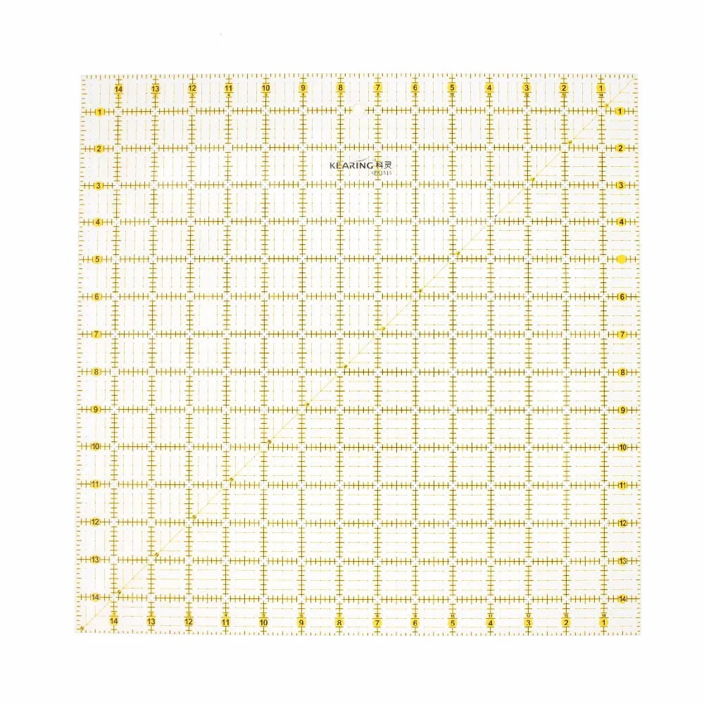 15*15" Patchwork Ruler Quilting Tools DIY Hand Tool Clear Acrylic Quilt