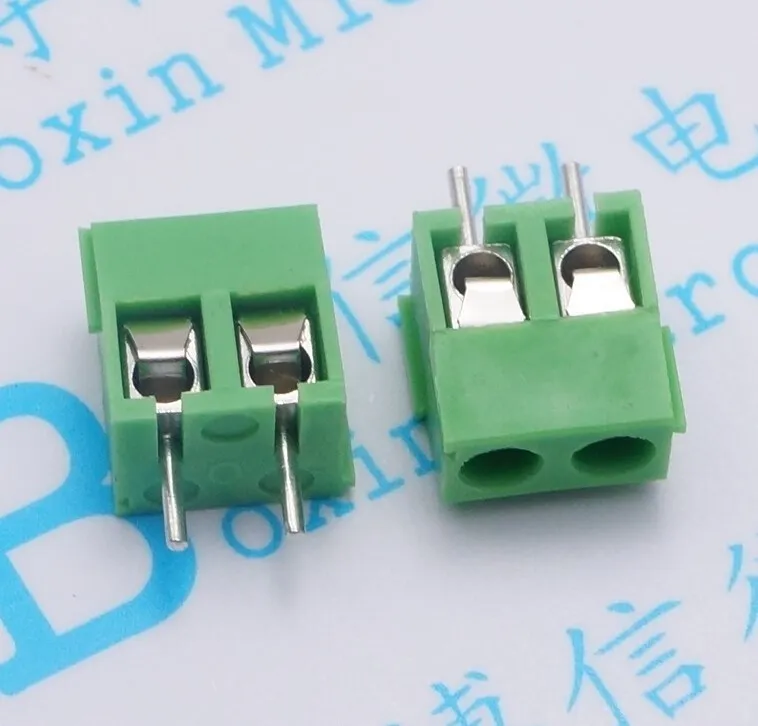 

100pcs KF396 3.96mm 2P green MG / KF396 2P terminals can be spliced