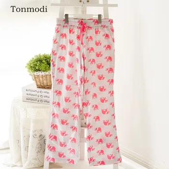

Women's sleep pants Printed cotton trousers Loose At home Women Sleep Bottoms thin