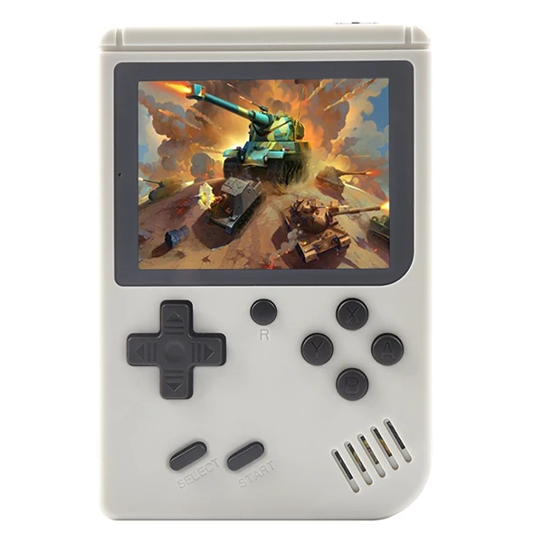 Coolbaby RS-6 Ретро портативная мини портативная игровая консоль 8 бит 3,0 дюймов цветной ЖК-дисплей Детский Цветной игровой плеер Встроенные игры 168 - Цвет: white