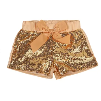 

2018 Toddler Infant Baby Girls Bowknot Sparkle Sequins Shinning Shorts Pants Babies Summer Bling Summer Clothes