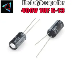 20 шт качество Higt 400 V 1 мкФ 6-13 мм 1 мкФ 400 V 6*13 электролитический конденсатор