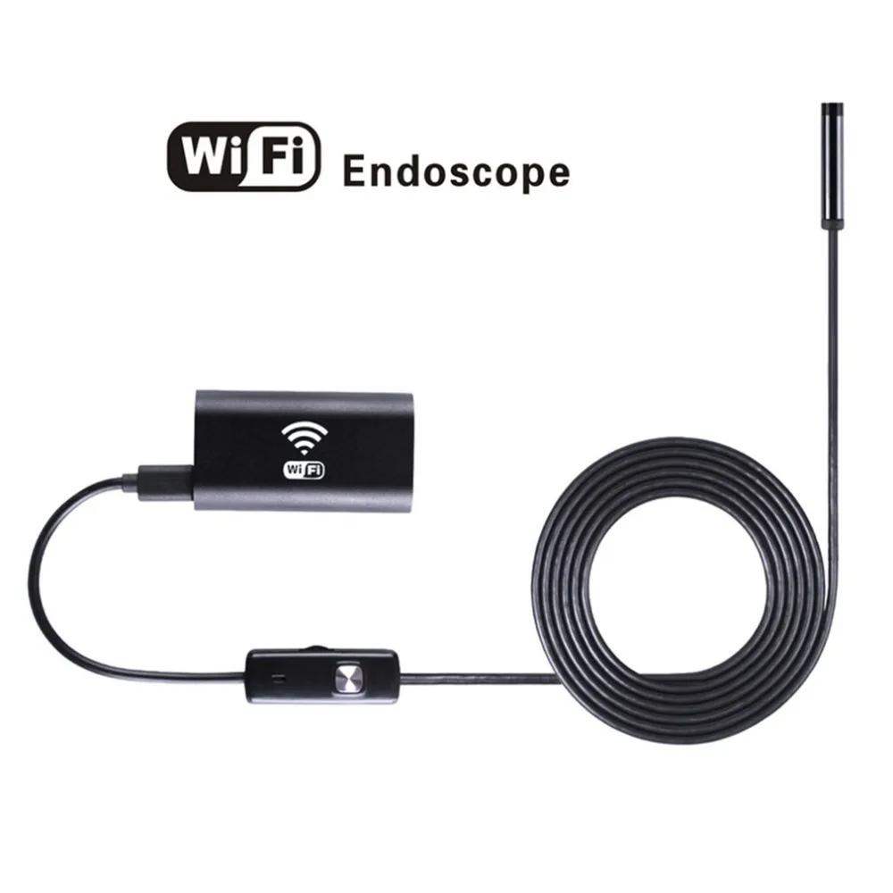 

8mm Diameter Wireless Wifi Endoscope Camera Borescope HD 720P Waterproof Inspection For iOS For Android 5M