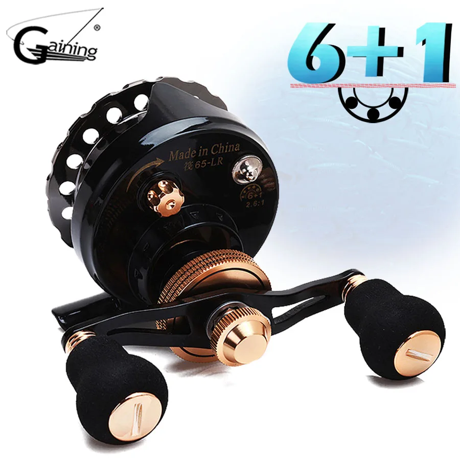 Dropshipping Aluminum Alloy Spool 6+1bbs Left/right Hand Raft Reel Ice