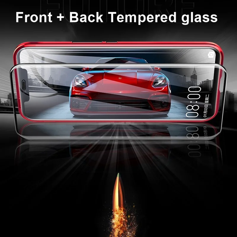 Magnetic Tempered Glass Case For Huawei P30 Pro 360 Protective Cases Double Side Metal Cover For P20 Pro Lite Mate 20 Pro Casa Magnetic Tempered Glass Case For Huawei P30 Pro 360 Protective Cases Double Side Metal Cover For P20 Pro Lite Mate 20 Pro Casa