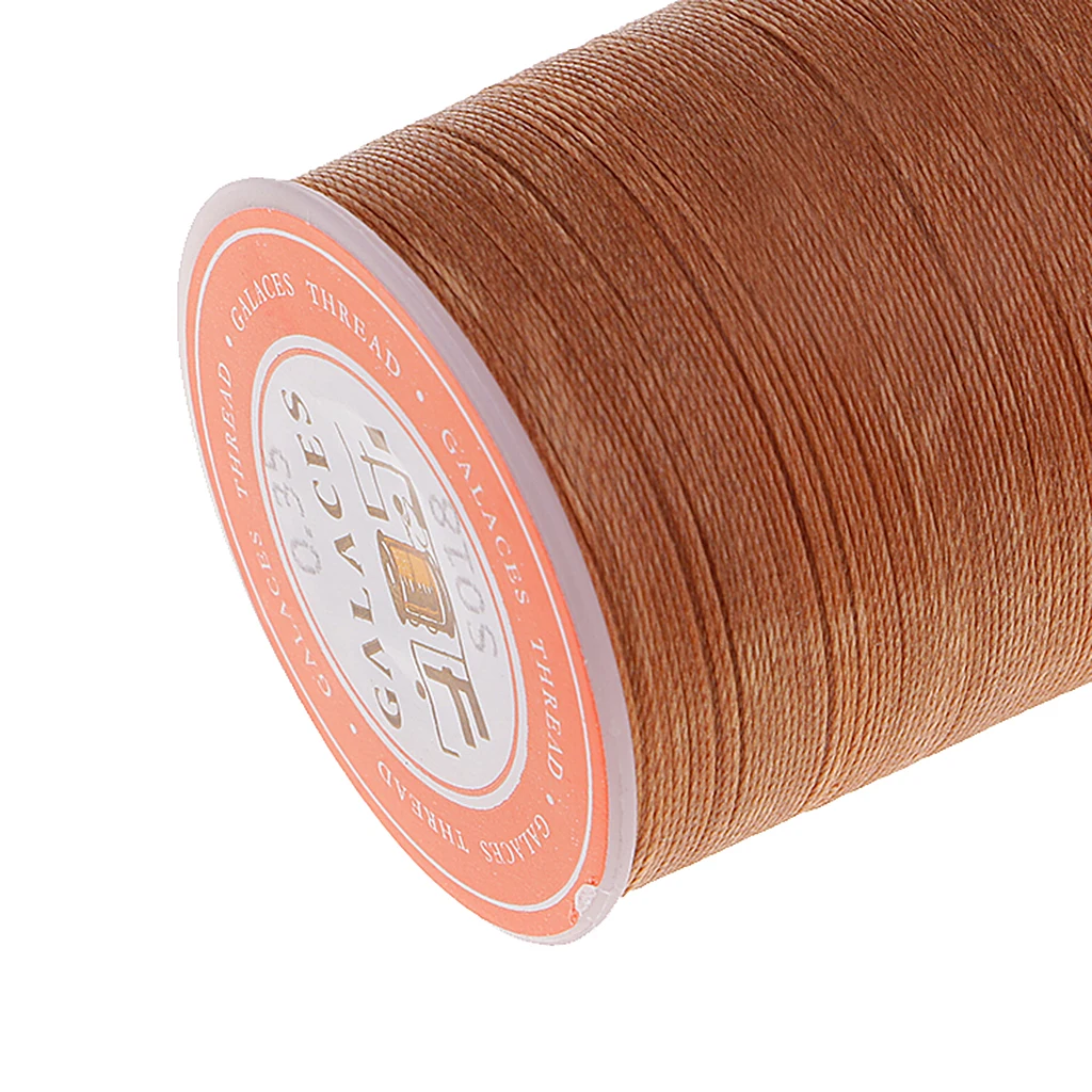 4 Pieces 300 Meters 0.35mm Leather Sewing Waxed Wax Thread Hand DIY Stitching Cord Crafts