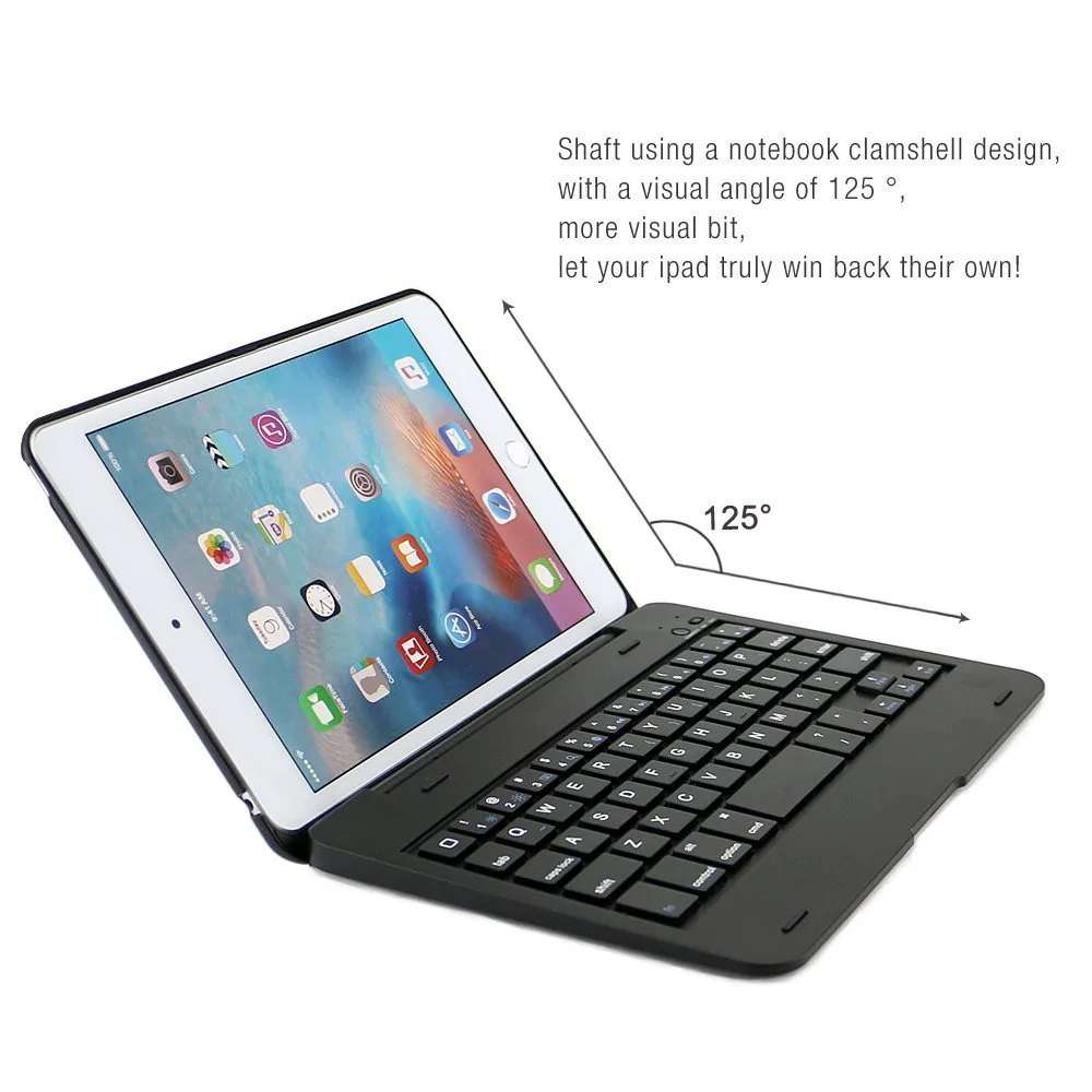 Ultra Slim Folio Clamshell Leve ABS Teclado