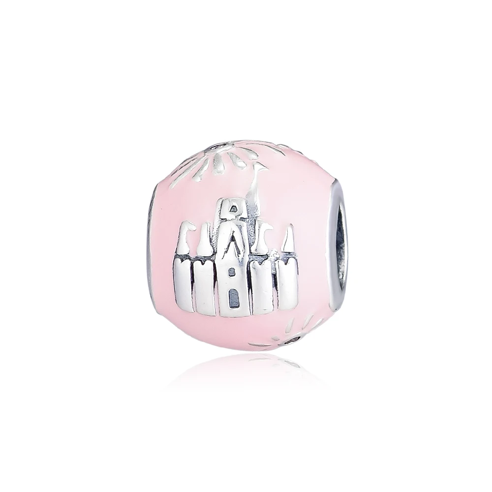 

2019 Mother Day 925 jewelry Fantasyland Castle Bead Pendants 925 Sterling Silver Charm Fit beads DIY Bracelets