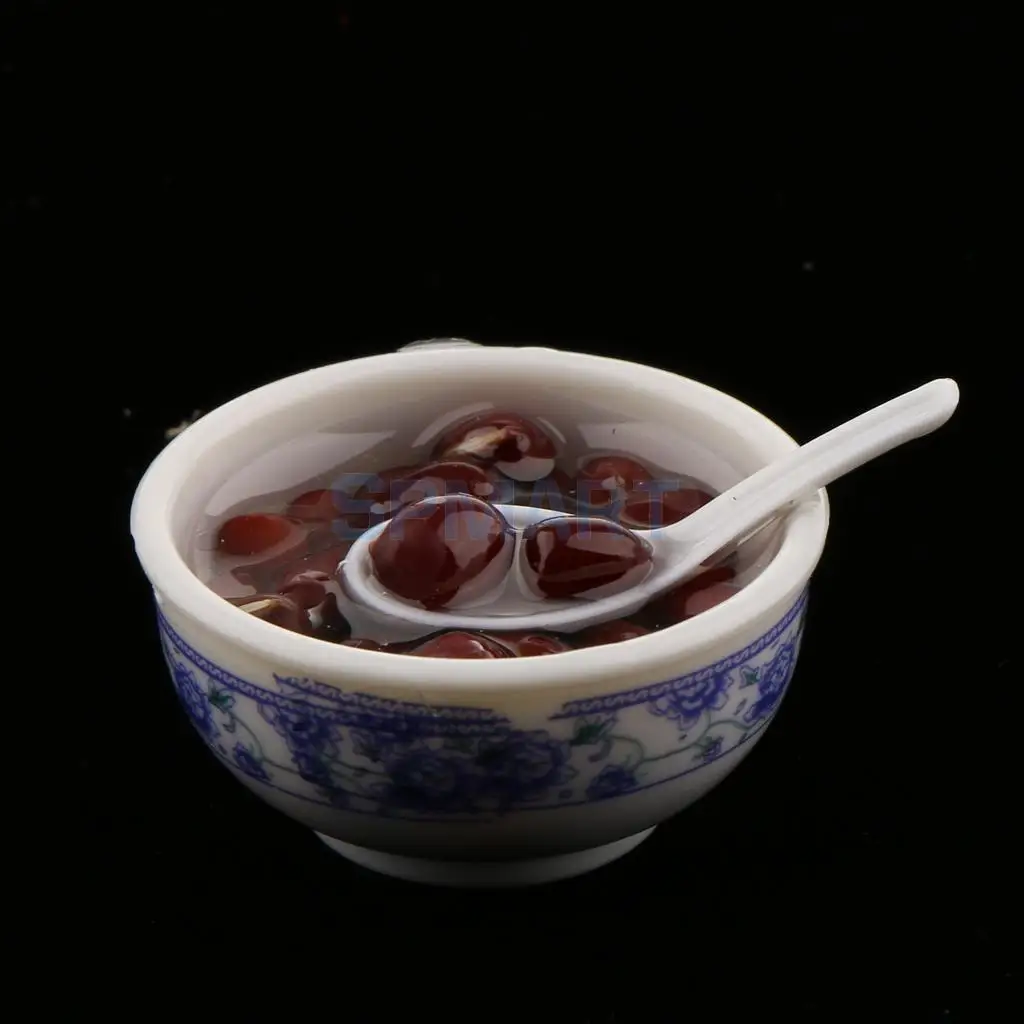 1/12 Scale Dollhouse Miniature Food Miniature Chinese Food Kitchen Dining Table Decoration Accessories