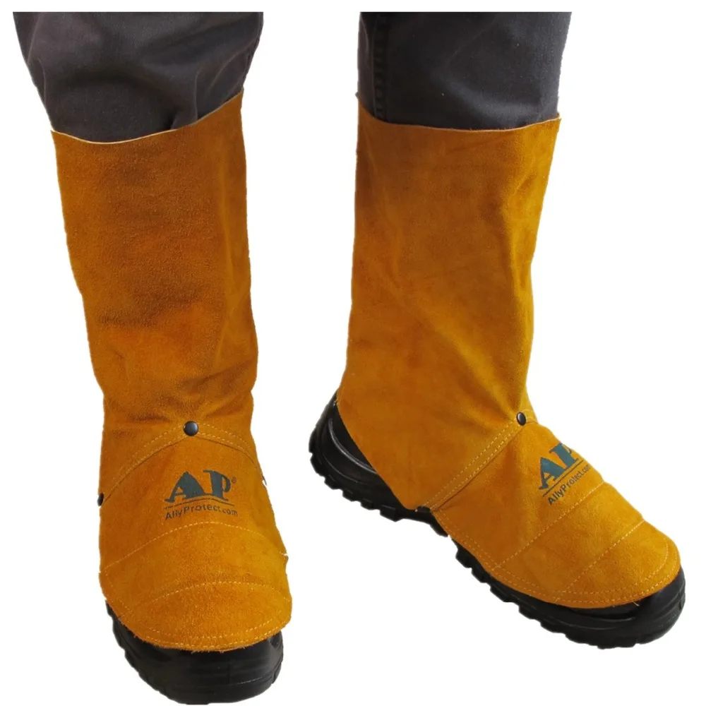 Leather Leg warmers Welding Heat Insulation Protective Gear Safety Leg Gaiter
