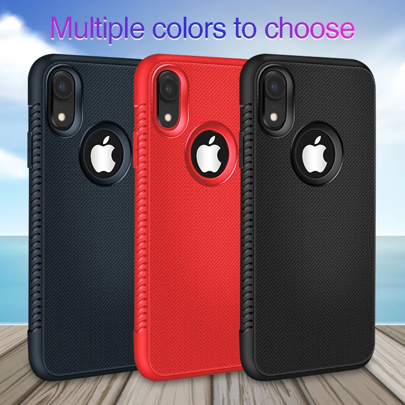 Мягкий силиконовый чехол из ТПУ для iPhone X XS MAX XR 7 противоударный с рассеиванием