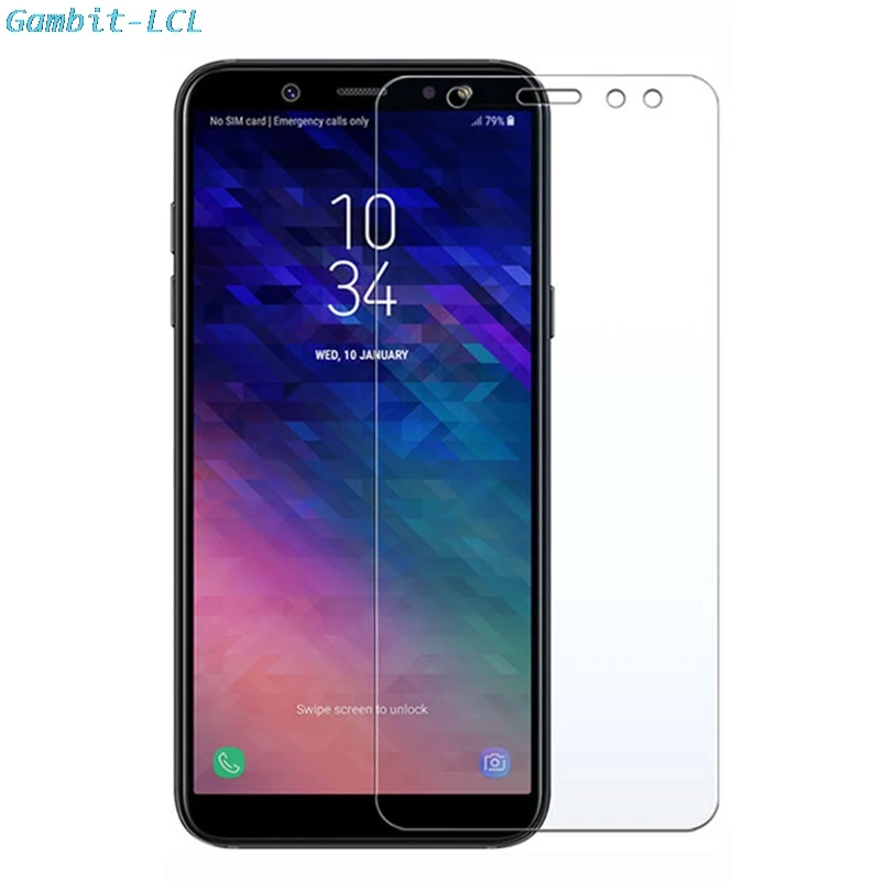 

9H Tempered Glass for Samsung Galaxy A6 5.6" Original GLASS Protective Film Screen Protector cover phone A6 2018 A600FN