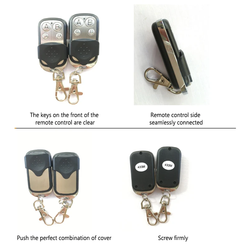 Universal Garage Door Opener Remote 433 mhz Copy Code 4 Channel Remote Control Cloning Gate Duplicator Learning Copy Controller (1)