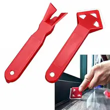Juego de 2 unidades de rascador de cemento y vidrio de silicona, espátula con espátula para quitar lechada y acabado de calafateo