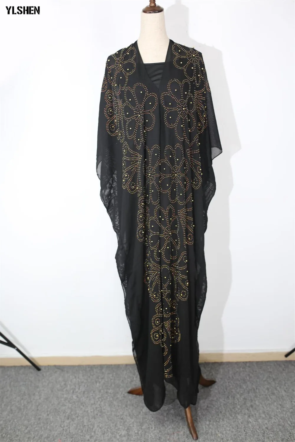New style African Dresses for Women Dashiki Diamond African Clothes Bazin Rich Abaya Dubai Kaftan Ropa Mujer Muslim Africa Dress 10