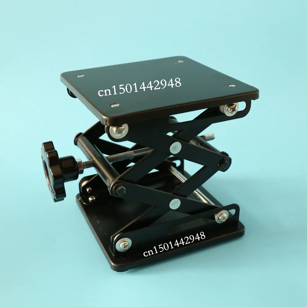  Laboratory Support Jack size 15x15x25cm Steel Painting Lifting jack Raising platform lift jack blac