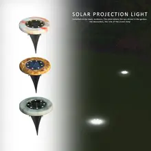 4 шт. Солнечный 8 светодиодный имитация мрамора грунтовый светильник Открытый водонепроницаемый Газон лампа