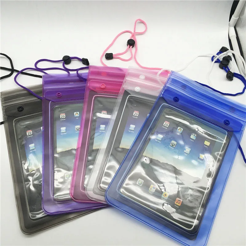 

100 PCS 8 "and 100pcs 10 " Transparent Waterproof Cell Phone tablet Pouch Bag Case Cover For big cell phone and tablet pc