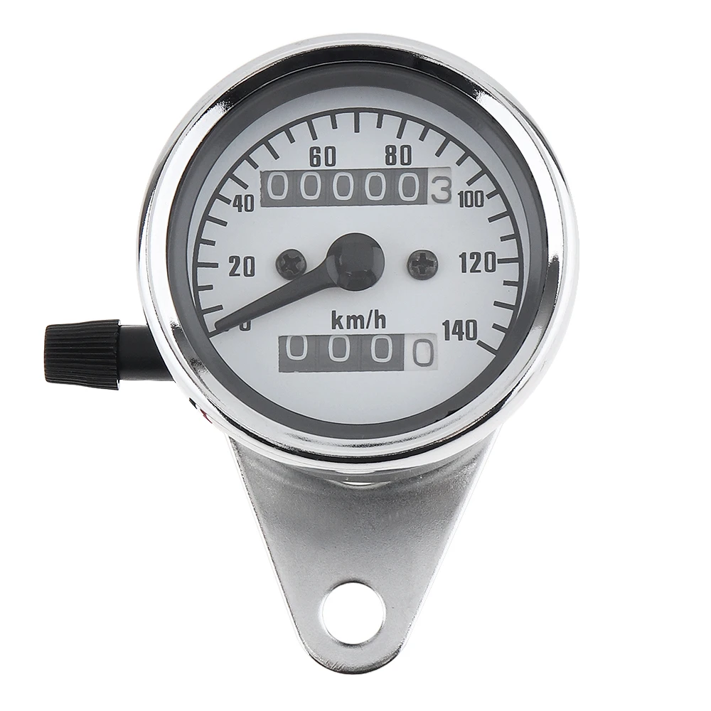 Medidor com Led Indicador de Luz Universal Motocicleta Velocímetro Odômetro Dupla Velocidade Amarela 4 Universal motocicleta velocímetro odômetro motocicleta dupla velocidade