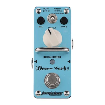 

AOV-3 Guitar Pedal Ocean Verb Digital Reverb Electric Guitar Effect Pedal Mini Single Effect with True Bypass Guitar Parts
