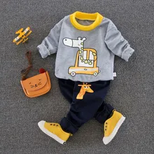 Baby Boy Girl Clothes Set Newborn Clothing Infant Sweatshirt +pants Causual Sports Suit 9M-24M