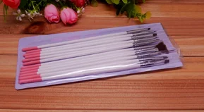 

by dhl or ems 200sets 12pcs/set Nail Brush Pens Nail Polish Dotting Pencil Brushes Set Wooden Handle UV Gel Nail Print Brush new