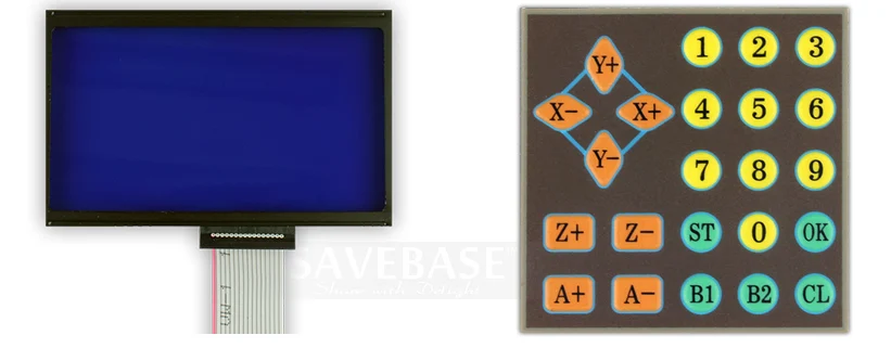 SAVEBASE 3-Оси Драйвер Шагового Двигателя TB6560 Коробка-Комплект+LCD Дисплей+Ручный контроллер