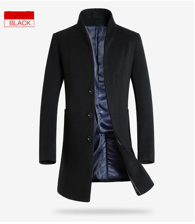 Бренд BOLUBAO, мужские шерстяные пальто, Осень-зима, новинка, приталенный крой, высокое качество, мужские шерстяные пальто, Шерстяная Смесь, длинное Мужское пальто