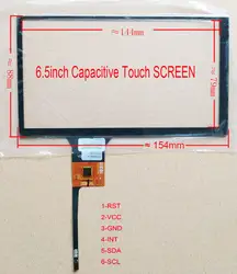 6,5/6,2 дюймов Capaivitve Touch для автомобиля DVD навигации Carpc DIY Универсальный GT911 6pin Малина Android FPC