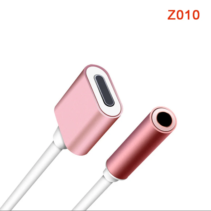 For Iphone ChargingAudio Adapter 2 in 1 Headphone Adapters For Iphone 7 8 Plus X 3.5MM Earphone Splitter Support For IOS 11 (4)