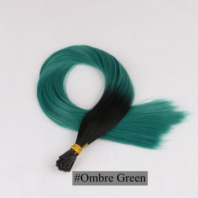 I Tip Feather Synthetic Pre Bonded Hair Extensions Luxury for Braiding 22