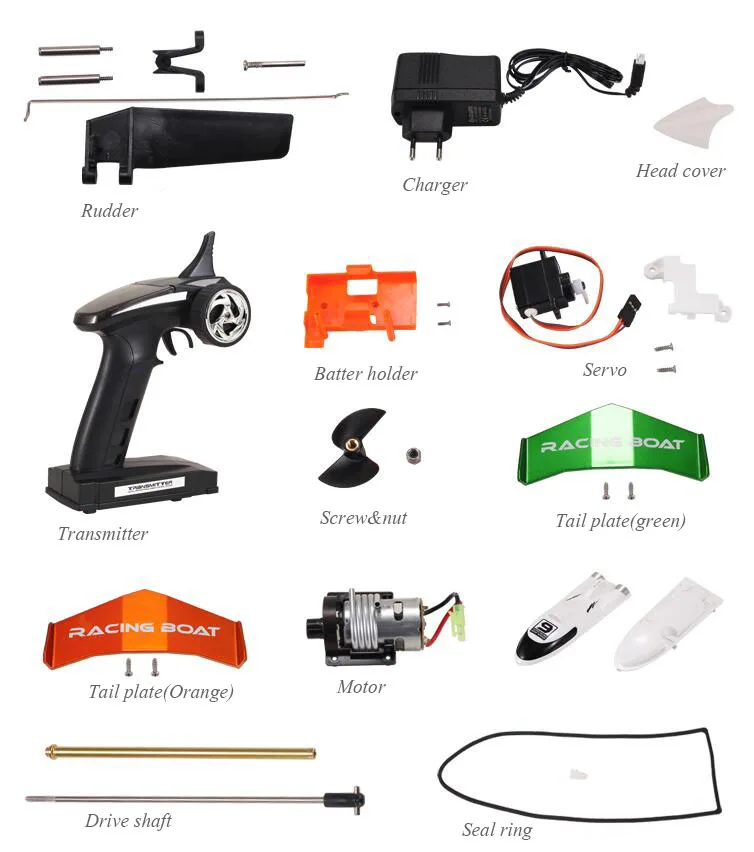 

Free Shipping FEILUN FT009 Racing Boat Spare Parts Motor/Drive Shaft/Propeller Screw/Speed Controller/Steering Servo/Rudder