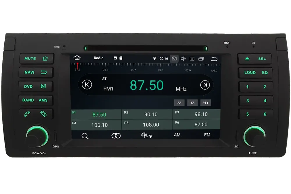Discount 7" Octa Core 4G WIFI Android 8.1 4GB RAM 64GB ROM RDS BT Car DVD Multimedia Player Stereo Radio Head Unit For BMW M5 X5 E53 E39 2