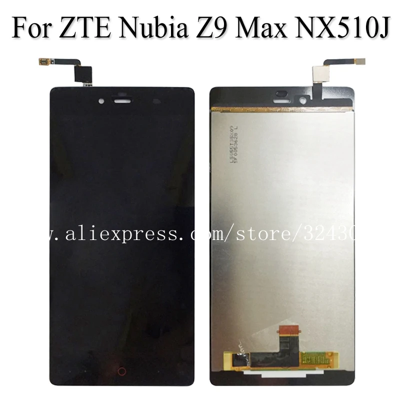 5 &quotЭкран ЖК-дисплей для zte Нубия Z9 Max NX510J Дисплей Сенсорный экран планшета Панель