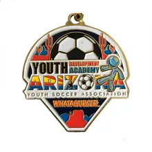 Arts and Crafts Custom Metal and Football Sports Medals with Blue Ribbon накидка для дивана arts and crafts